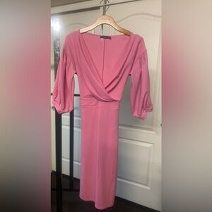 ‼️BOOHOO pink bell sleeve dress‼️